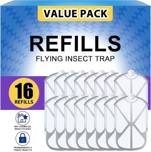 BAIMNOCM 16 Pack Refills Cartridge Compatible with Zevo Flying Insect Trap M364 M364A and Max, White