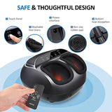 RENPHO Upgraded Heated Foot Massager Machine with Remote, Full Cover Heat, Shiatsu Deep Kneading, Multi-Level Settings, Delivers Relief for Tired Muscles and Plantar Fasciitis, Fits up to US Size 12