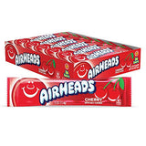 Airheads Halloween Trick or Treat Candy Full Size Bars, Cherry Flavor, Individually Wrapped Bulk Candy for Adults & Kids, Taffy, Non-Melting, Party (Pack of 36 Bars)