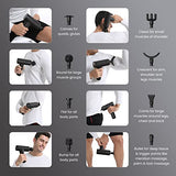Mebak Chic Massage Gun Percussive Massager for Pain Relief, Workout Relaxation, Quiet Cordless Fascia Gun Recovery Tool Black