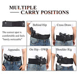 LAMPOO Belly Band Concealed Carry Gun Holster Belt Right Hand Waist Waistband Hip Men Women Unversal