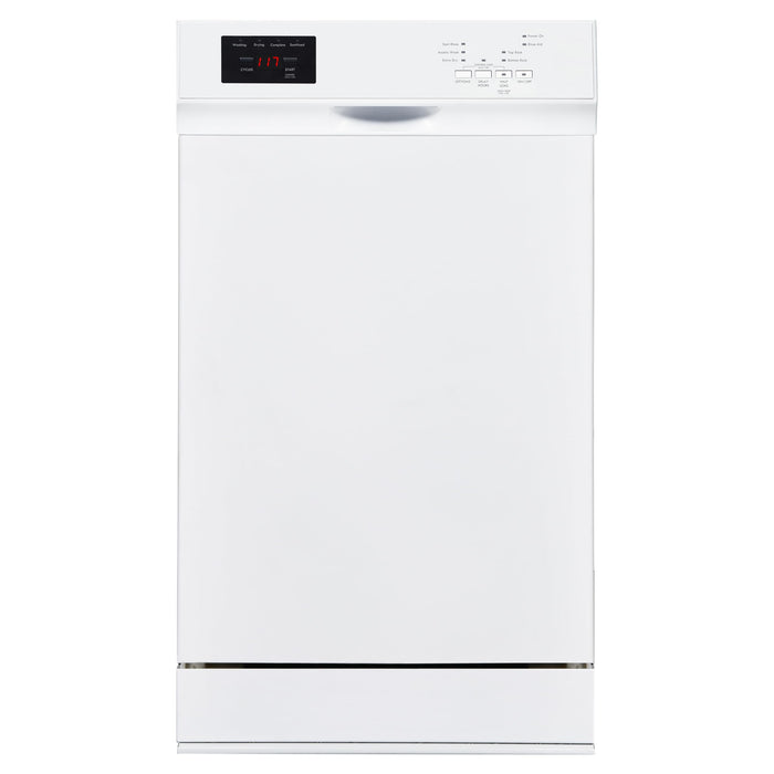 Kenmore 22-14702 18" Compact Built-In Dishwasher - UltraWash Plus, TurboDry, EasyFlex Third Rack & SmartWash - 10 Place Settings - 45 DBA - ENERGY STAR Certified - 18" - White