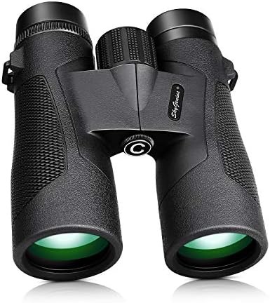 SkyGenius 10x42 Binoculars for Bird Watching, Antifog Waterproof Binoculars for Adults, Bak-4 Roof Prism Quick Focus HD Binoculars for Sporting Event Sightseeing with Strip