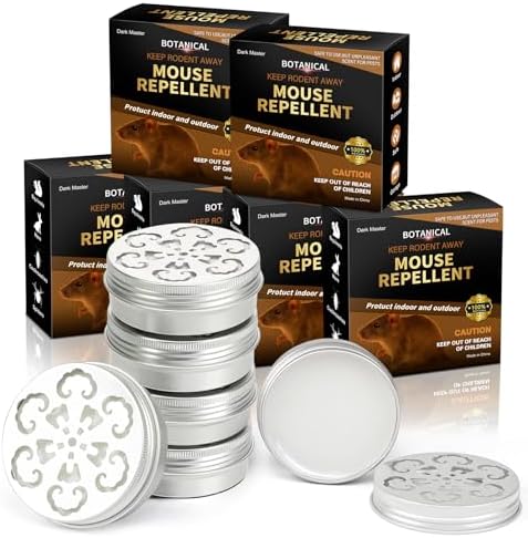 Dark Master 6 Pack Rodent Repellent for Car Engines, Mighty Peppermint Oil to Repel Mice and Rats,Environmentally Friendly and Humane Mouse Trap for Car Engines,House (Mint)