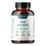Irish Sea Moss Capsules w/Bladderwrack, Burdock Root & Iodine Energy Support - Seamoss Supplement to Elevate Mood, Strengthen Immunity & Digestion, Renew Skin Tone - Seamoss Pills (60 Capsules)