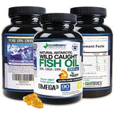 ecostream Naturals Wild Caught Omega 3 Fish Oil DPA-EPA-DHA Supplement 2,900 Milligrams