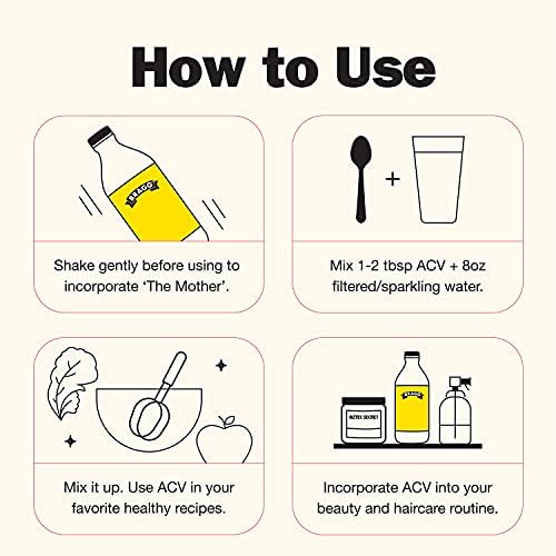 Bragg Organic Apple Cider Vinegar With the Mother Raw, Unfiltered All