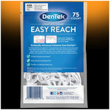 DenTek Complete Clean Easy Reach Floss Picks, Advanced Fluoride Coating, Mouthwash Blast Flavor, 75 ct. (Pack of 6)