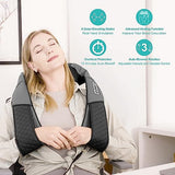 Medcursor Neck and Shoulder Massager with Heat, Electric Shiatsu Back Massage Device, Portable Deep Tissue 3D Kneading Pillow for Muscle Pain Relief at Home, Office, Car, Ideal Gifts (No Battery)