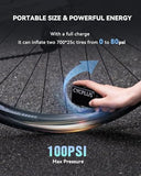 CYCPLUS Tiny Pump Bike Pump Portable Ultra-Mini 100PSI Electric Bicycle Pump Type-C Rechargeable Battery(Winner of The EUROBIKE Award 2023)