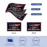 Trump 2024 Flag,3x5 FT Trump Flag Double Sided 3 Ply,Take America Back Trump Flags Banner UV & Fade Resistant 2 Brass Grommets for Outdoor Indoor(Black)