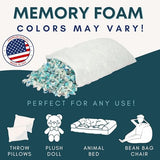 Sleep Touch - Shredded Memory Foam (20 Pound), Made in USA, 20 LBS Refill, Bean Bag Refill, Stuffing for Couch, Filler for Chair and Pillow, Filling for Cushions.