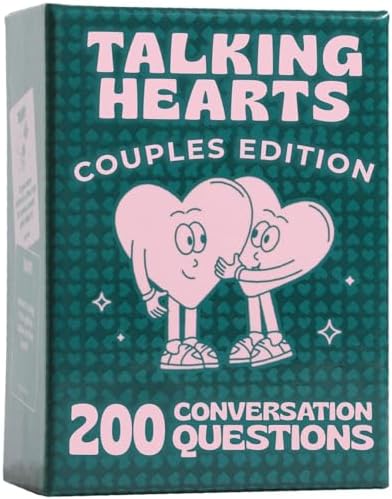 Conversation Cards - Couple Card Game for Date Nights & Travel Adventures | Great Valentine's Gift for Couples - 200 Questions & 2 Wild Cards - Dive into Deeper Bonds!