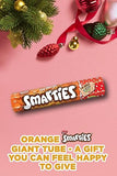 Smarties Orange Milk Chocolate Giant Tube 120g (Pack of 20) |Orange Flavoured Milk Chocolate Sweets In A Crisp Sugar Shell | Christmas Chocolate Gift | Bulk Chocolate Box | Festive Chocolate