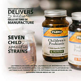 Flora - Udo's Choice Children's Probiotic Blend, with Seven Child-Specific Strains, 5 Billion Cells of Raw Probiotics, Formulated for Ages 5-15, Regain and Retain Gut Health, 60 Capsules