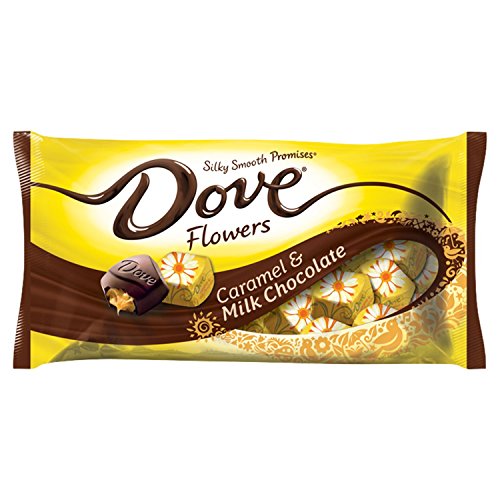 DOVE PROMISES Easter Caramel & Milk Chocolate Flowers Candy 7.94-Ounce Bag