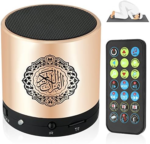 Portable Digital Quran Speaker with Remote Control over18 Reciters and 15Translations Available Quality Qur'an Speaker Arabic English French, Urdu etc Mp3 FM Radio