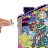 Polly Pocket Advent Calendar, Winter House Design, 4 Floors with 8 Rooms, 25 Surprises to Discover, Great for Ages 4 Years Old & Up