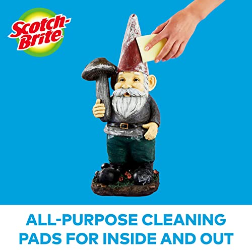 Scotch-Brite Dobie Pads, Dobie Sponge for All Purpose Cleaning of Kitchen, Bathroom, and Household, Non Scratch Dobie Cleaning Pads Safe for Non-Stick Cookware, 3 Count (Pack of 8) total 24 Dobie Pads