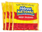 Hebrew National Beef Franks, 12 Oz (4 Pack) 28 Total Hotdogs