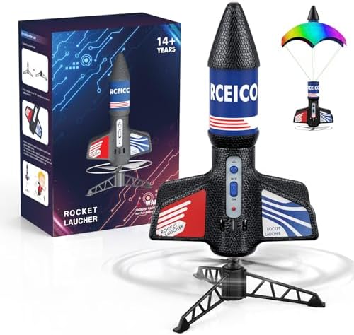 Rocket Launcher, 200 Feet of Flight Altitude, Model Rocket Kits with Launch Set, Ultra-high Flying Air Toy Outdoor Toys for Ages 8-13, Birthday Gift for Kids Boys & Girls