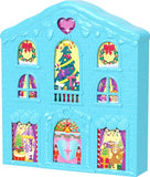 Polly Pocket Dolls Advent Calendar, Gingerbread House Playset with 24 Surprises, Dollhouse Furniture, Toy Car & Holiday Accessories