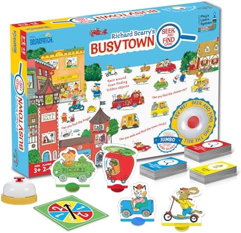 Briarpatch, Richard Scarry's Busytown Seek and Find Game, Based on Early Reader Books for Preschool, Kindergarten and 1st Grade