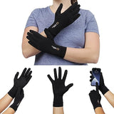 Copper Compression Full Finger Arthritis Gloves - Palm Grips - Touch Screen Fingertips - Compression Support for Carpal Tunnel, Pain Relief, Tendonitis - Fits Men & Women - 1 Pair - Small