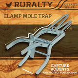 Ruralty Clamp Mole Trap - Mole Claw Trap 1pk Gopher Snare Groundhog Snare Trap Mole and Ground Squirrel Traps