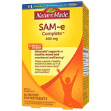 SAM-e Complete 400 mg Tablets, 36 Count Value Size, Supports a Healthy Mood & Joint Comfort