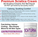 NUTURNA Sciatica Nerve Cream - Maximum Strength Comfort Cream for Feet, Hands, Legs, Toes, Back - Natural Ultra Strength Arnica, MSM, Menthol, Soothing Comfort, Medium 2 Oz