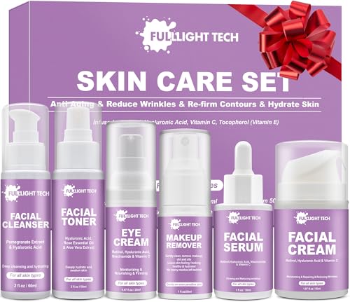Skin Care Set,Anti Aging Skin Care Kit,Reduce Wrinkles & Hydrate Skin,Facial Skin Care Routine Kit Women Teen Girls Skincare Gift Set,Wife Mom Women Gifts for Christmas,Valentines Day Gifts for Her
