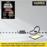 HARRIS Super Size Rat Glue Trap Qty3 Capture Big Rats and Mice