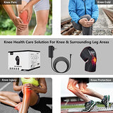 FIT KING Knee Massager with Heat (Non-Rechargeable), Knee Brace Wrap for Arthritis Pain Relief, Improves Circulation Around The Knee, 3 Modes and 3 Intensities, FSA HSA Approved