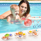 KKQ Bath Toys for Kids 3 4 5 6+ Years Old,Suction Cup Spinner Toys and Bathtub Basketball Hoop for Toddler Bath,Baby Bath Toys for Kids, Water Toys for Toddlers 4-8, Gift Ideal for Birthday Christmas