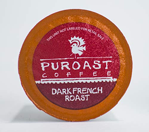Puroast Low Acid Coffee| French Single Serve Pods | Dark Roast | High Antioxidants & High pH |No Bitter Aftertaste | Reduced Heartburn & GERD Friendly | 72 Count - Compatible with Keurig Brewer