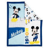 Lambs & Ivy Disney Baby Forever Mickey Mouse 3-Piece Blue Crib Bedding Set