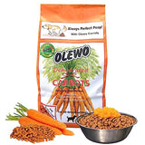 Olewo Original Carrots for Dogs – Fiber for Dog Stool Hardener, Dog Food Toppers for Picky Eaters, Skin & Coat Support, Multivitamin for Dogs, Probiotics for Dogs Digestive and Dog Gut Health, 5.5 lbs