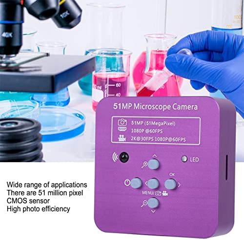 HD Microscope Camera HighSpeed Industrial HDMI HighSpeed Imaging Electronic USB Microscope with 51MP Sensor for Fingerprint Ticket Identification