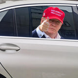 TGFADAM Donald Trump 2024 Car Window Decal Make America Great Again Window Cling Funny Sticker for Outside Window of Vehicles Automotive(Right Side)