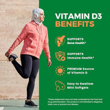 Zaytun Halal Vitamin D3 5000 IU, 180 Mini Softgels, Supports Bones, Healthy Muscle Function & Immune, Premium Vitamin D from Safflower Oil, 6 Months Supply, Non-GMO, Gluten-Free, Made in USA