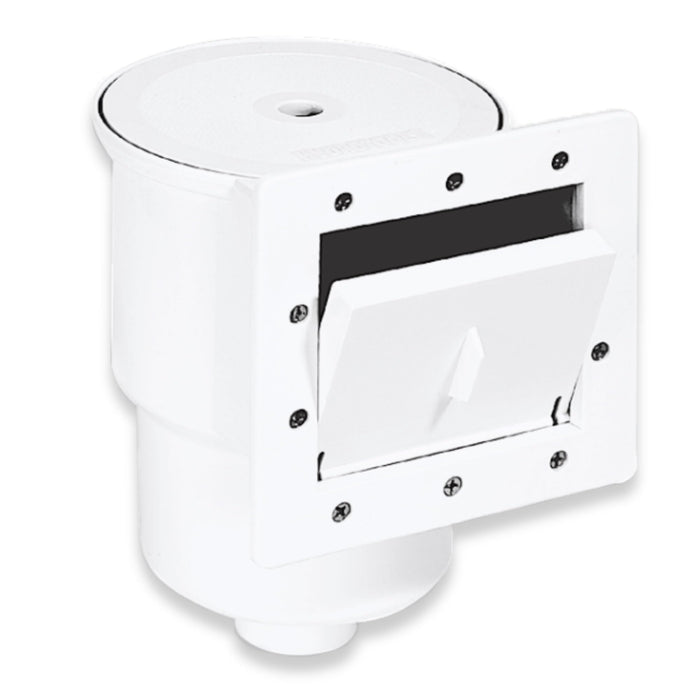 Swimline HYDROTOOLS Standard ABS Thru-Wall Skimmer Kit, White - Includes Return Fitting and Vacuum Plate, Maintenance Accessories for Above Ground and Backyard Deck Swimming Pools