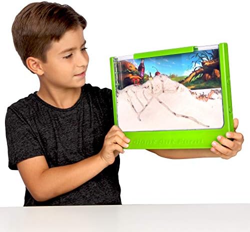 Uncle Milton Giant Ant Farm - Large Viewing Area - Care for Live Ants - Nature Learning Toy - Science DIY Toy Kit - Great Gift for Boys & Girls, Green