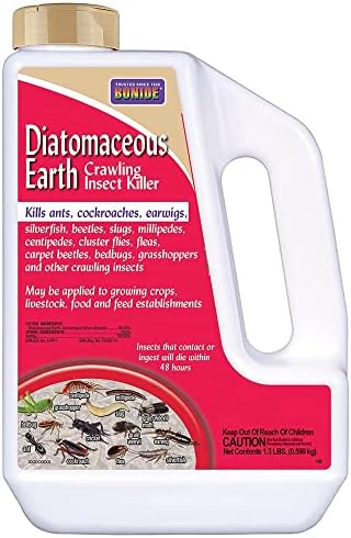 Bonide Diatomaceous Earth Crawling Insect Killer, 1.3 lbs. Fast Acting and Long Lasting Pesticide for Indoor or Outdoor Use