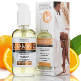 Advanced Clinicals Collagen Lifting Body Oil + Vitamin C Brightening Body Oil Moisturizer Skin Care Set - Nourishing, Brightening, & Firming Body Oil To Improve Look Of Sagging Skin, 2PC Bundle