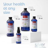 Silver Biotics Colloidal Nano SilverSol Ag₄O₄ 10 PPM Immune Support | Bio-Hacking Immune Building Natural Support | 32 Fl Oz (Pack of 2)