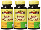 Nature Made Stress B Complex W Zinc Size 75ct (Pack of 3) 225 ct Total