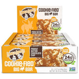 Lenny & Larry's Cookie-fied BIG BAR 90g, Peanut Butter Chocolate Chip 12-pack 24 grams Plant-Based Protein XL Vegan Snack Bars, 10g Prebiotic Fiber Non-GMO, Kosher