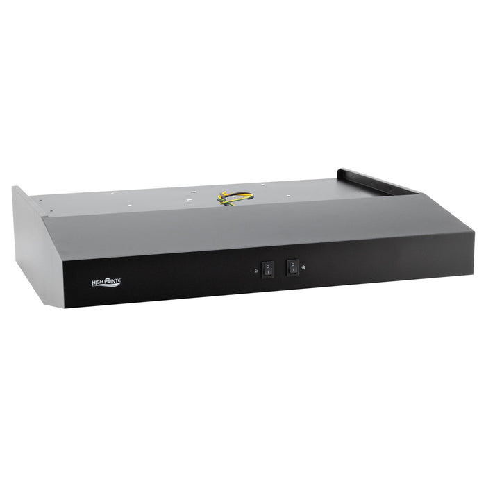 High Pointe 12V Range Hood | Stainless Steel Finish | LED Lamp | Grease Filter (Black, 22")