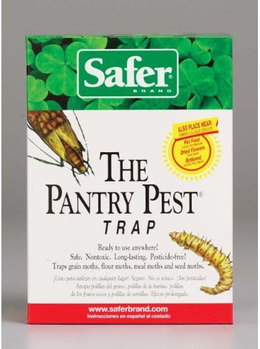 Safer Brand 05140 Pantry Moth Pest Trap and Killer for Grain, Flour, Meal and Seed Moths - 2 Traps